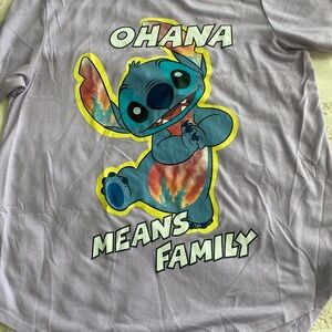 Ohana Means Family Kids Shirt - Purple